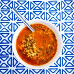 Libyan soup in a bowl